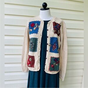 Classic Elements Embroidered Cardigan
